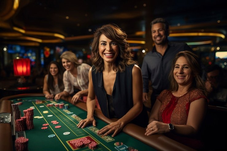 Tampilan meja Speed Blackjack langsung dengan dealer profesional dan antarmuka pengguna 338slot
